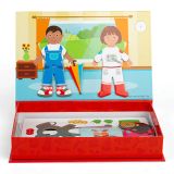 Dřevěné hračky Bigjigs Toys Magnetické oblékací puzzle Šaty