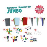 Dřevěné hračky Lena Kreativní kufřík Jumbo modrý 800 ks