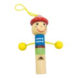 Dřevěné hračky Bino Píšťalka panáček 1 ks