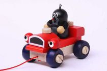 Dřevěné hračky Detoa Krtek a mrkací auto