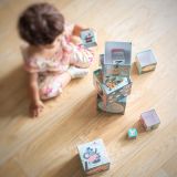 Dřevěné hračky Vilac Skládací věž z kostek Michelle Carlslund - poškozený obal