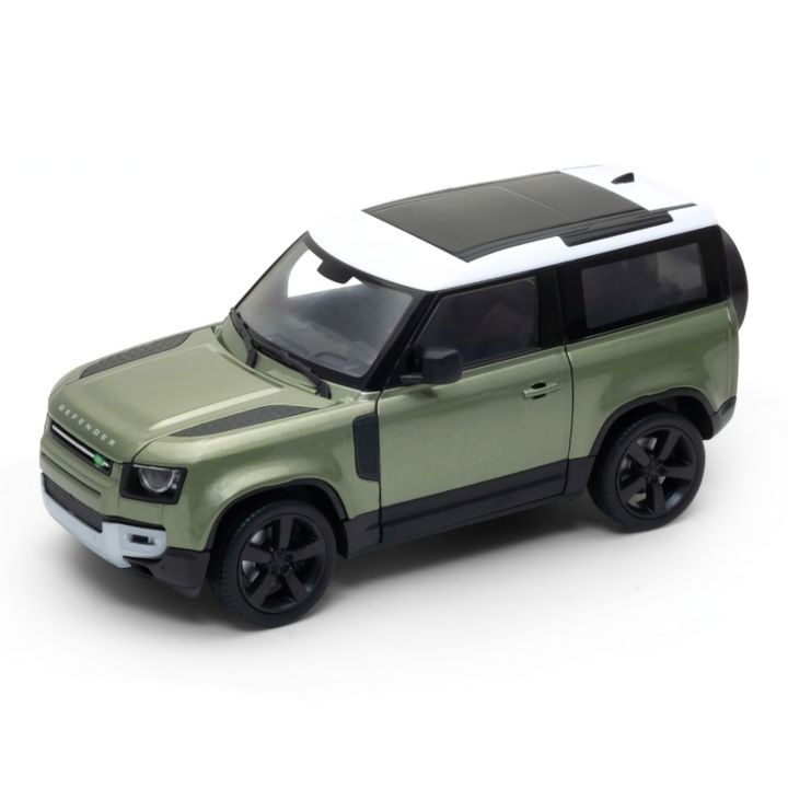 Dřevěné hračky Welly Land Rover Defender (2020) 1:26 bílý