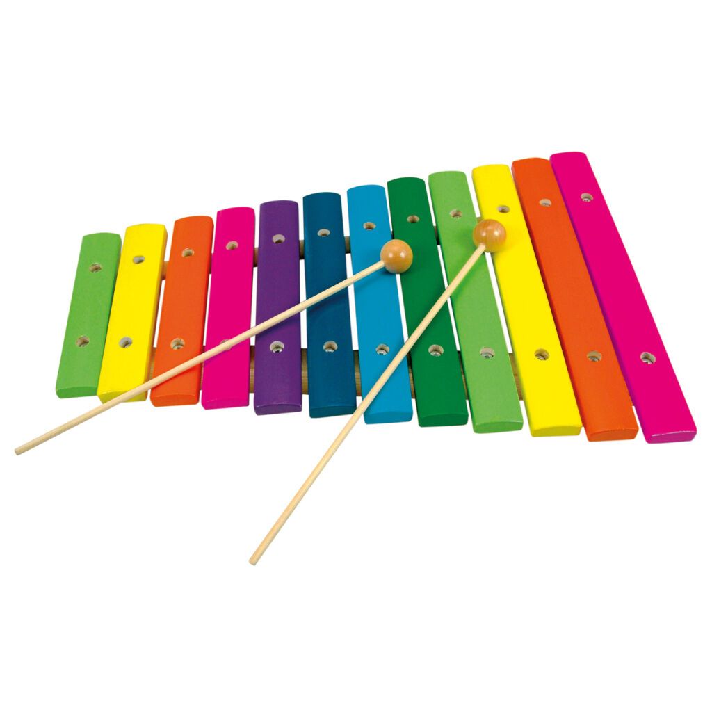 Dřevěné hračky Bino Xylofon 12 tónů - poškozený obal