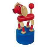 Dřevěné hračky Detoa Mačkací figurka pes