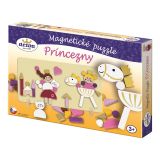 Dřevěné hračky Detoa Magnetické puzzle princezny