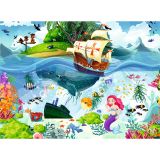 Dřevěné hračky Brain Tree Puzzle Mořská víla 500 dílků