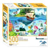 Dřevěné hračky Brain Tree Puzzle Mořská víla 500 dílků