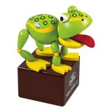 Dřevěné hračky Detoa Mačkací figurka Žába