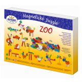 Dřevěné hračky Detoa Magnetické puzzle ZOO