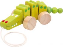 Dřevěné hračky small foot Dřevěný tahací krokodýl