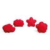 Dřevěné hračky Bigjigs Toys Silikonové formičky červené Cherry