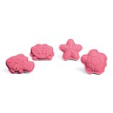 Dřevěné hračky Bigjigs Toys Silikonové formičky růžové Coral