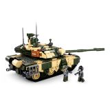 Dřevěné hračky Sluban Model Bricks M38-B0756 Velký bitevní tank T-90