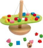 Dřevěné hračky small foot Dřevěná motorická hračka Vyvažování balancující houpačka