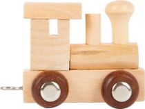 Dřevěné hračky small foot Vláček Vláčkodráhy abeceda lokomotiva