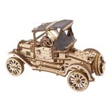 Dřevěné hračky Ugears 3D dřevěné mechanické puzzle Historický automobil UGR-T