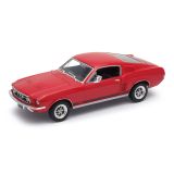 Dřevěné hračky Welly Ford Mustang GT (1967) 1:24 červený