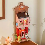Dřevěné hračky RoboTime miniatura domečku k zavěšení Kancelář pošty