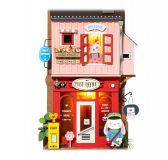 Dřevěné hračky RoboTime miniatura domečku k zavěšení Kancelář pošty
