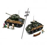 Dřevěné hračky Sluban Army WW2 M38-B1110 Bitevní tank M4A3 Sherman
