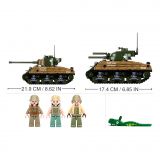 Dřevěné hračky Sluban Army WW2 M38-B1110 Bitevní tank M4A3 Sherman