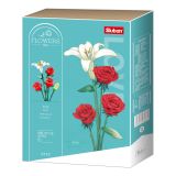 Dřevěné hračky Sluban Flowers M38-B1121B Růže s Lilií