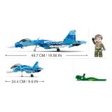 Dřevěné hračky Sluban Model Bricks M38-B0985 Stíhací letoun Su-27 2v1