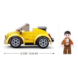 Dřevěné hračky Sluban Town M38-B0900 Žlutý kabriolet