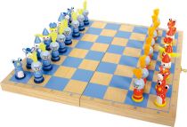 Dřevěné hračky small foot Dřevěné hry šachy rytíř
