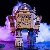 Dřevěné hračky RoboTime 3D skládačka hrací skříňky Robot Orfeus
