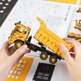 Dřevěné hračky RoboTime dřevěné 3D puzzle Nákladní auto