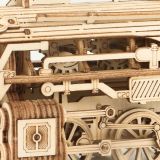 Dřevěné hračky RoboTime dřevěné 3D puzzle Parní lokomotiva