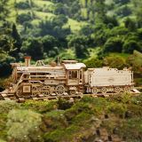 Dřevěné hračky RoboTime dřevěné 3D puzzle Parní lokomotiva