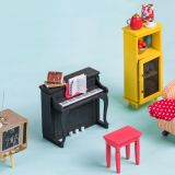 Dřevěné hračky RoboTime miniatura domečku Obývací kout
