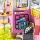 Dřevěné hračky RoboTime miniatura domečku Párty karavan