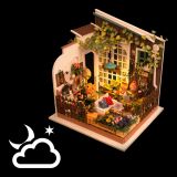 Dřevěné hračky RoboTime miniatura domečku Zahradní terasa