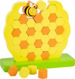 Dřevěné hračky small foot Motorická balanční hračka včelí úl