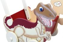 Dřevěné hračky Fantasy Fileds Kočárek Království dinosaurů Fantasy Fields