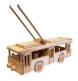 Dřevěné hračky Ceeda Cavity Trolejbus