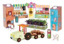 Dřevěné hračky Lena Kreativní box Eco vesnička
