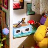Dřevěné hračky RoboTime miniatura domečku Veranda