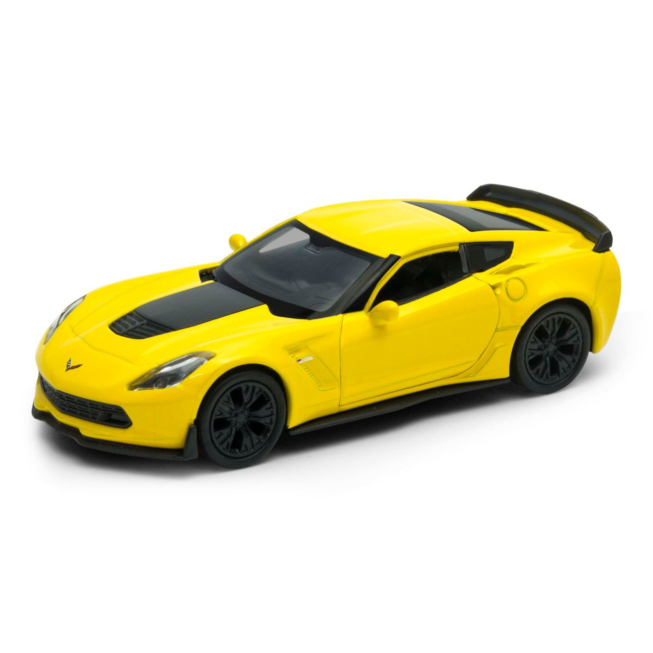 Dřevěné hračky Welly Chevrolet Corvette Z06 (2017) 1:34 žlutý