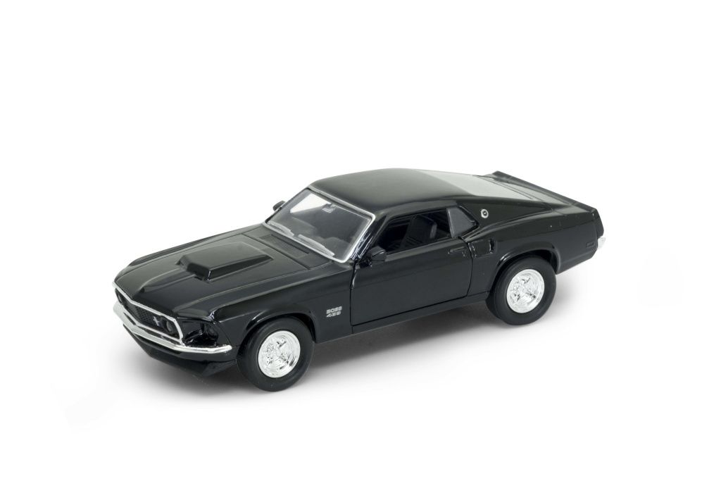 Dřevěné hračky Welly Ford Mustang Boss 429 (1969) 1:34 černá