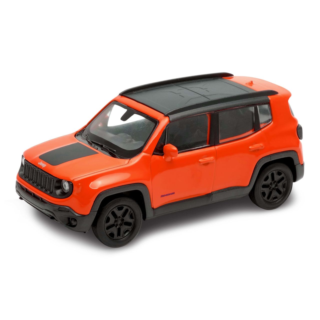 Dřevěné hračky Welly Jeep Renegade Trailhawk (2016) 1:34 oranžový