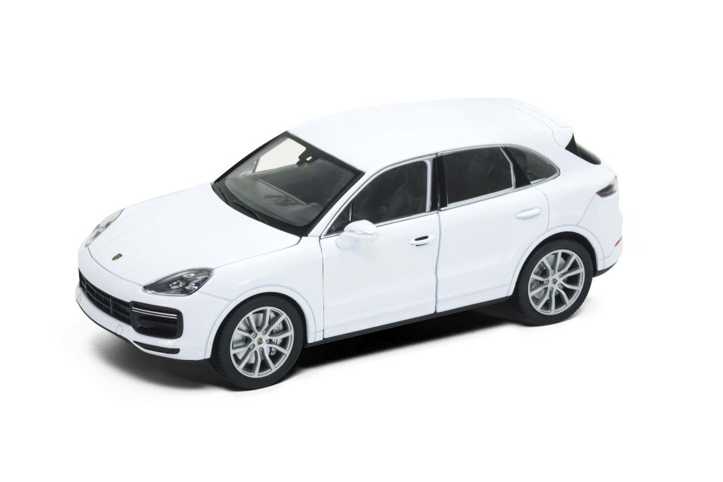 Dřevěné hračky Welly Porsche Cayenne Turbo 1:24 bílá