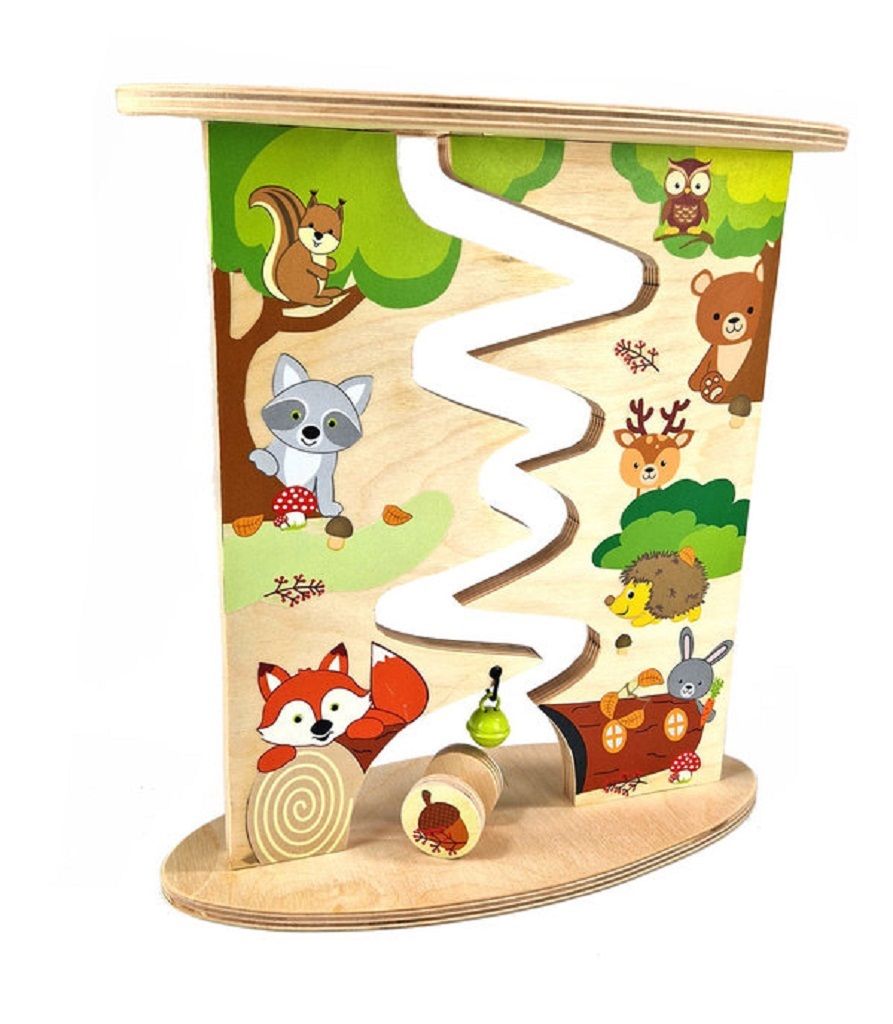 Dřevěné hračky Hess Labyrint zvířátka z lesa 25 cm