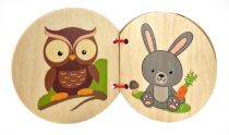 Dřevěné hračky Hess Obrázková kniha liška a zvířátka z lesa