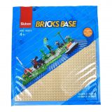 Dřevěné hračky Sluban Bricks Base M38-B0833C Základová deska 32x32 okrová