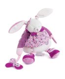 Dřevěné hračky Doudou Dárková sada - Plyšová hračka růžový králíček 30 cm Doudou et Compagnie Paris