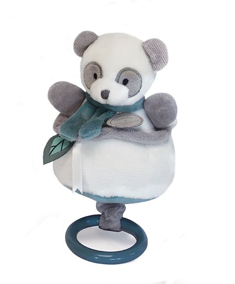 Dřevěné hračky Doudou Plyšová hudební hračka 20 cm panda Doudou et Compagnie Paris